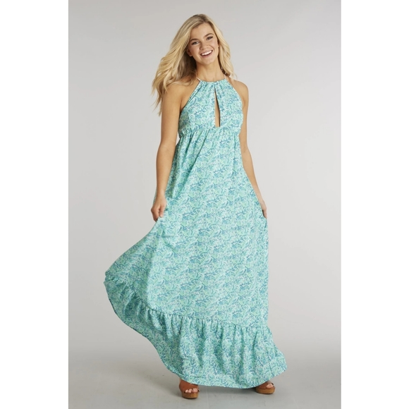 🌴 NWT Lauren James Shake Your Palm Palms Maxi 🌴 - Picture 1 of 4